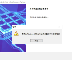 安装过程出现错误： 请确认 windows WMI 运行正常再重新执行安装程式